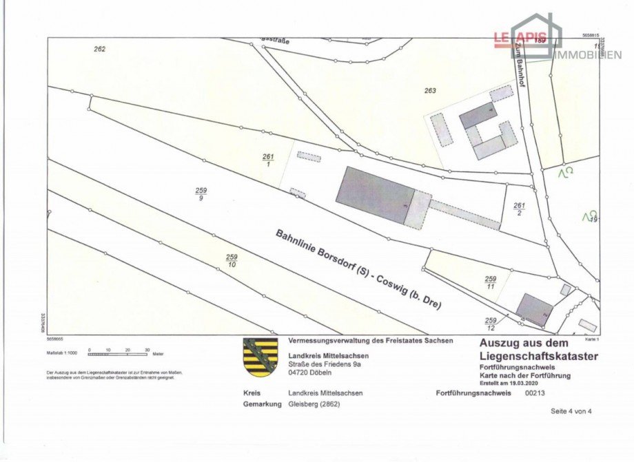 Auszug Liegenschaftskataster_Seite_1 Halle Ro�wein / Gleisberg