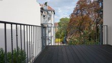 Balkonausblick +++AUSSERGEW�HNLICHE 2-RAUM DGWHG MIT EBK UND TAGESLICHBAD IN LEIPZIG+++