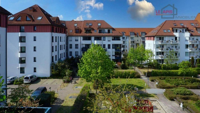 Blick v. Balkon Leipzig / Heiterblick Etagenwohnung +++HOCHW. SAN. LUXUSAPP. M. GRANIT, LOGGIA SEP. KCHE M.GESCHIRRSP. UND MOD. BAD IN TOLLER LAGE+++