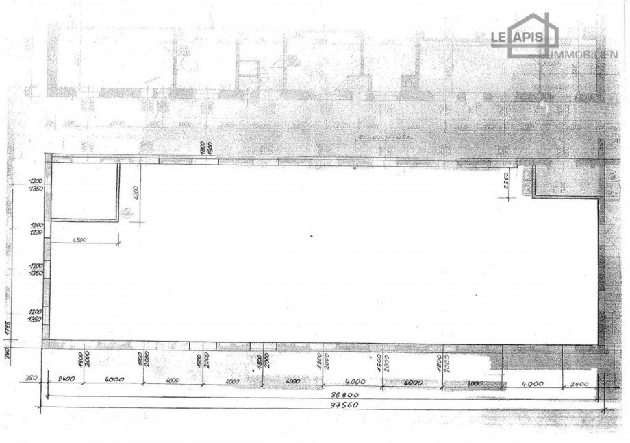 Grundriss 3 Halle Ro�wein / Gleisberg