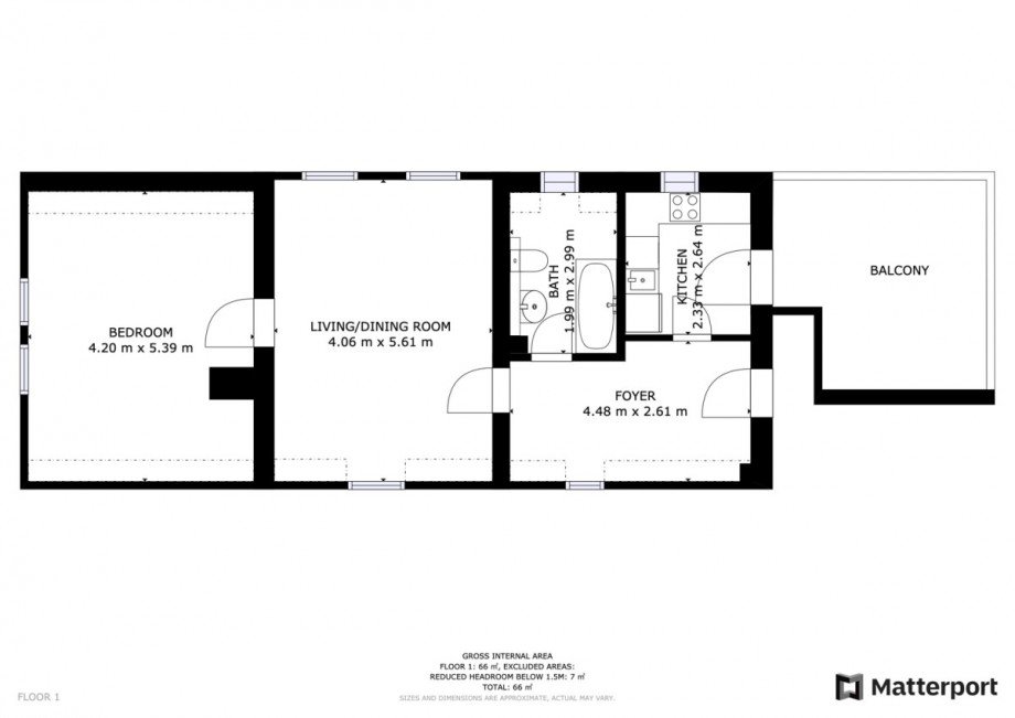 Grundriss Dachgeschosswohnung Leipzig / Gohlis