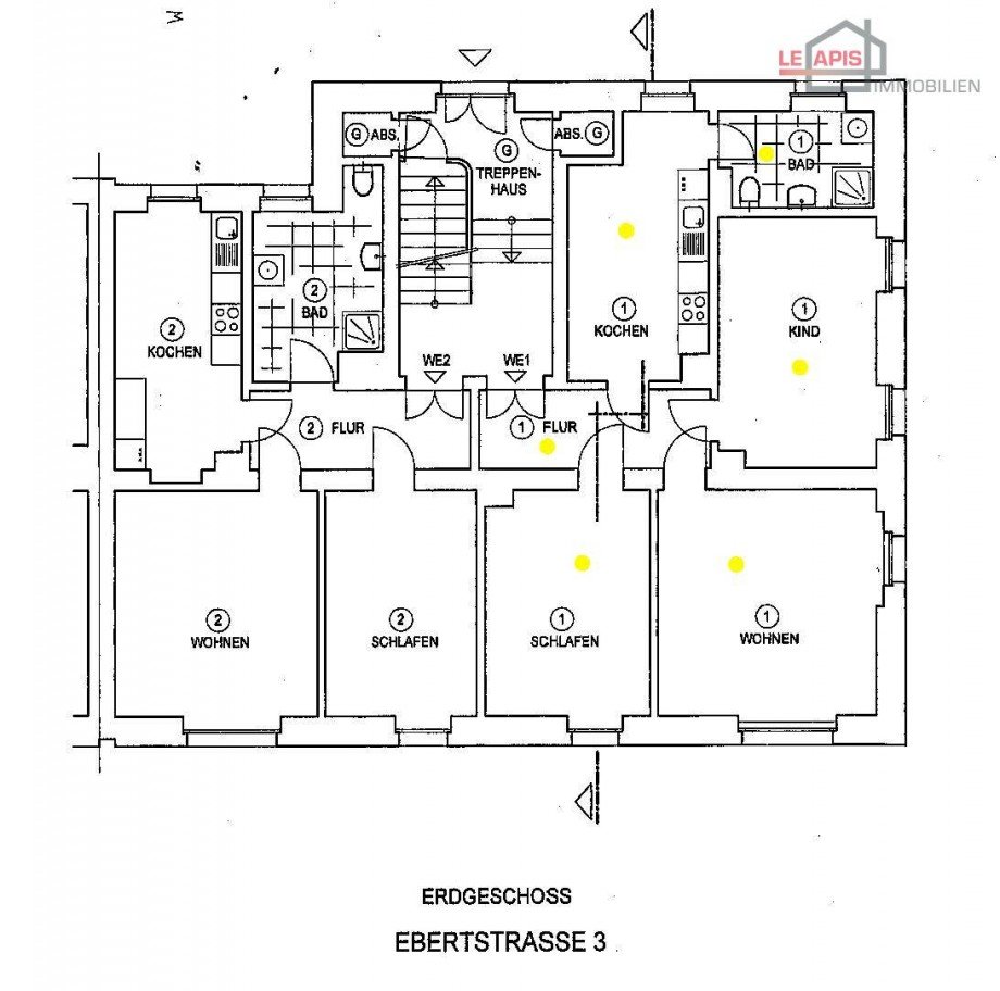 Grundriss Erdgeschosswohnung Zwenkau