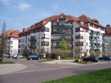 Aussenansicht TOLLE, FRISCH RENOVIERTE 2-WG MIT BALKON U.KELLER IN BELIEBTER, GRNER LAGE V. LEIPZIG PAUNSDORF