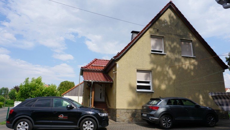 Aussenansicht Mgeln Einfamilienhaus +++DER BEZAHLBARE EIGENHEIM-TRAUM IM SCHNEN MGELN OT ABLA - 2 BDER + SOLARTHERMIE U. HOLZOFEN++++