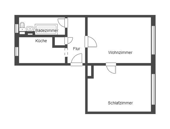 Grundriss Etagenwohnung Torgau