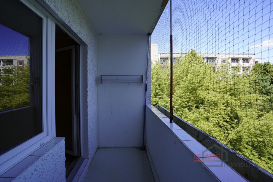 Ausblick v. Balkon Etagenwohnung Jena / Ammerbach