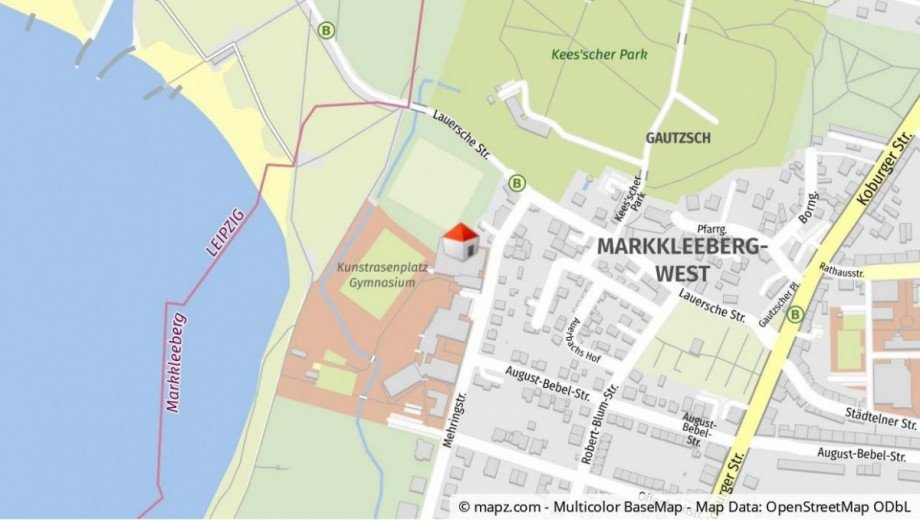 Lageplan Erdgeschosswohnung Markkleeberg