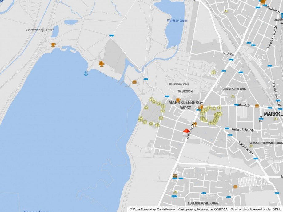 Lageplan Etagenwohnung Markkleeberg