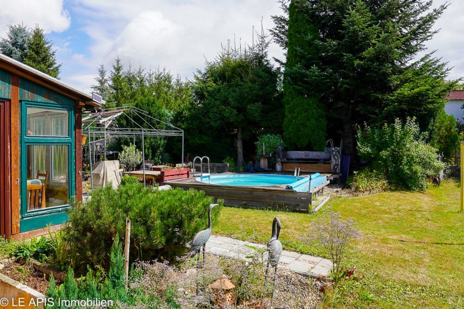 Garten mit Pool Einfamilienhaus Groweitzschen