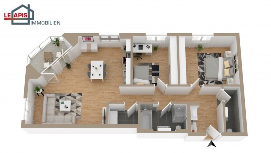 Grundriss Etagenwohnung Leipzig / Leipzig S�dvorstadt
