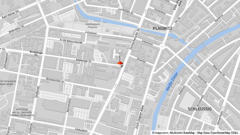 Lageplan Etagenwohnung Leipzig / Plagwitz