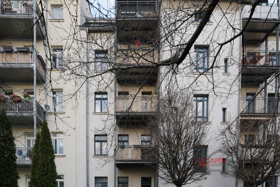 Gebude-Hofansicht Etagenwohnung Leipzig / Schleuig