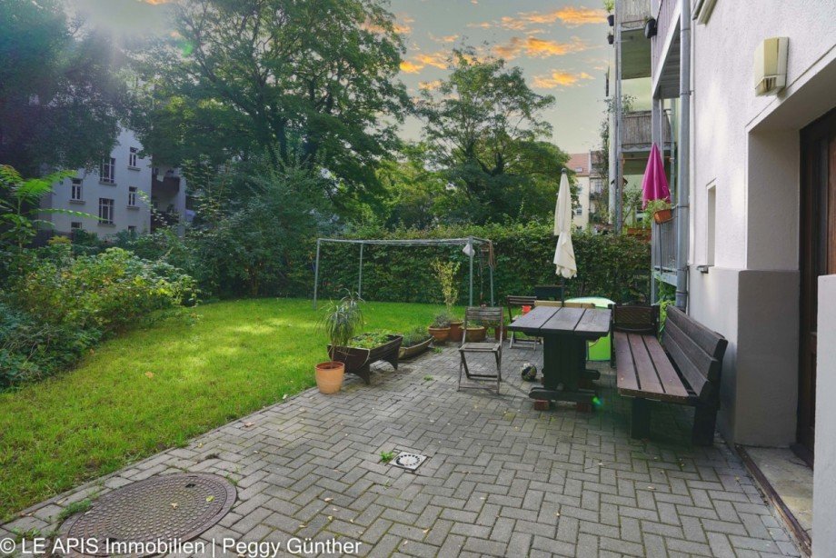 Gartenanlage Etagenwohnung Leipzig