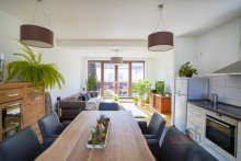 Wohnzimmer Essbereich +++RUHIG GELEGENE 2-R-DGWG M. GR. BALKON, AR, PARKETT U. TAGESLICHTBAD IM BELIEBTEN GOHLIS+++