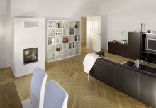 Wohnzimmer +++WOHNEN WIE EIN SCHLOSSHERR -  4-RWG IN TOP-LAGE INKL.2 BDERN, KAMIN UND BALKON+++