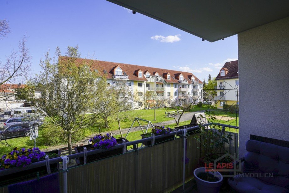 Balkonausblick Etagenwohnung Leipzig