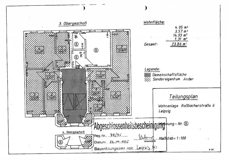 Grundriss Etagenwohnung Leipzig / Neustadt-Neusch�nefeld