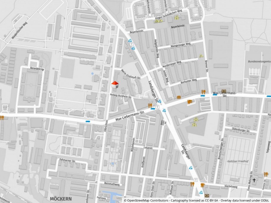 Lageplan Etagenwohnung Leipzig / Gohlis