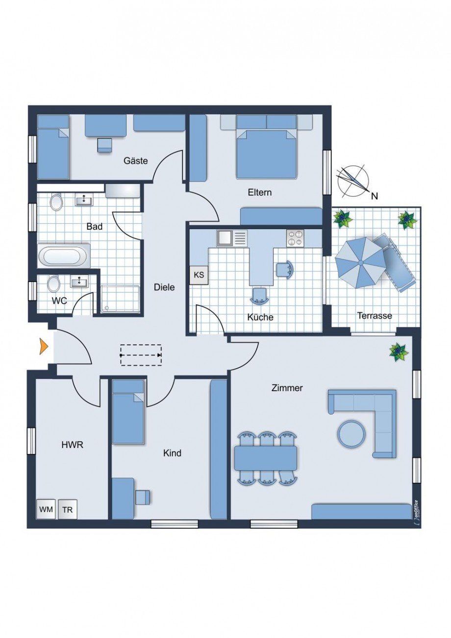 Grundriss Einfamilienhaus Kitzscher / Dittmannsdorf