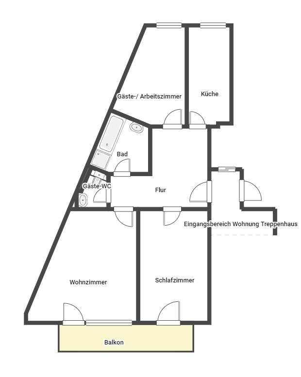 2. Etage Etagenwohnung Leipzig / Zentrum-Ost