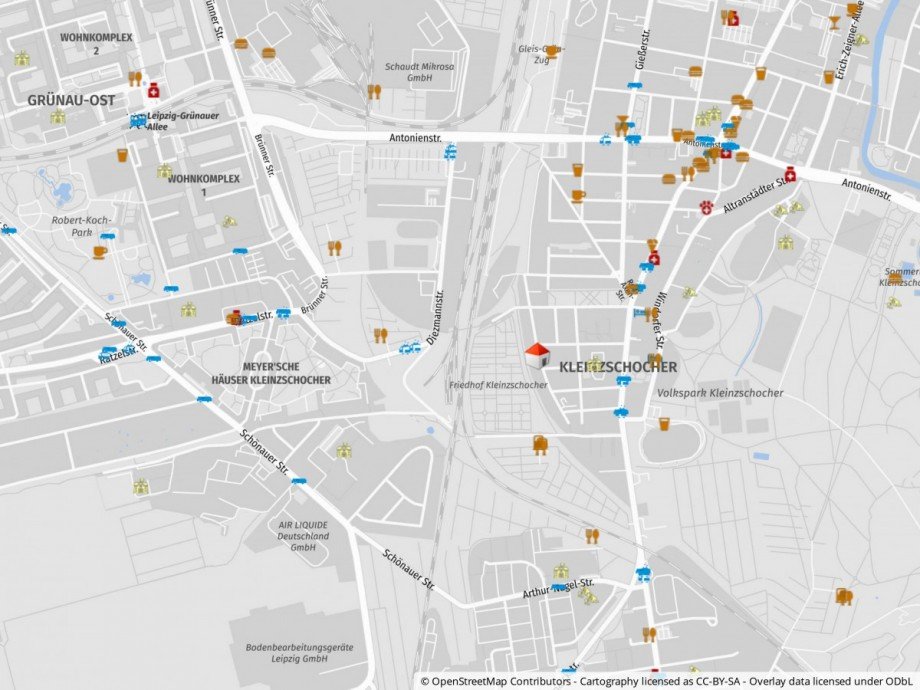 Lageplan Erdgeschosswohnung Leipzig / Plagwitz