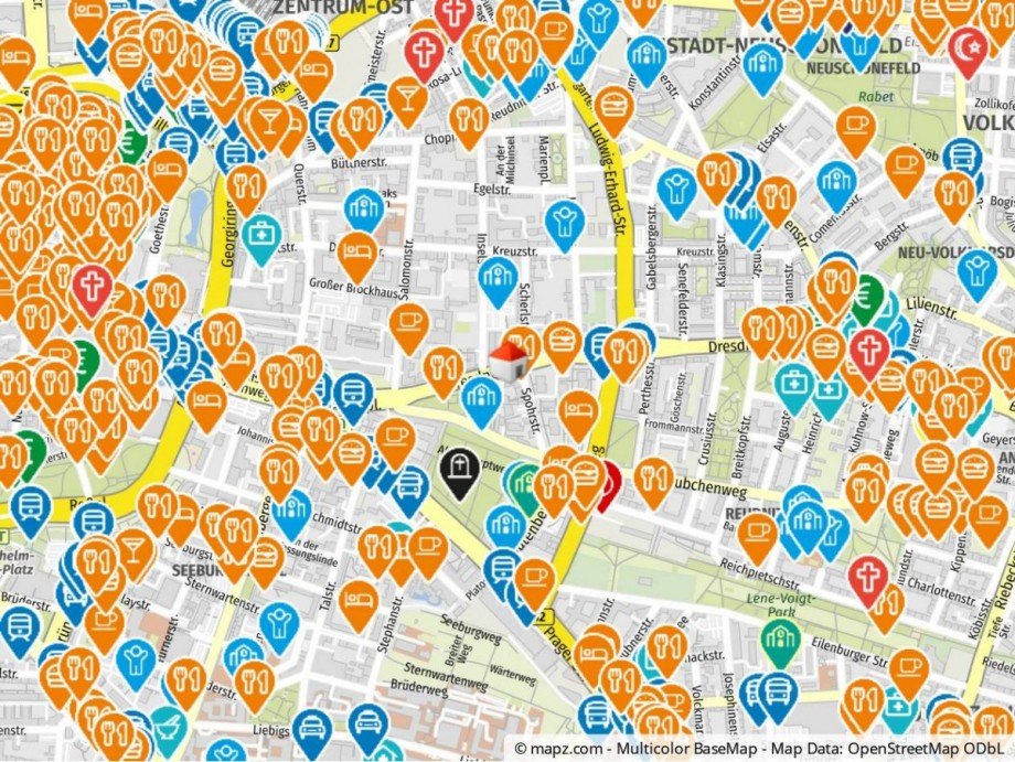 Lageplan Etagenwohnung Leipzig / Zentrum-Ost