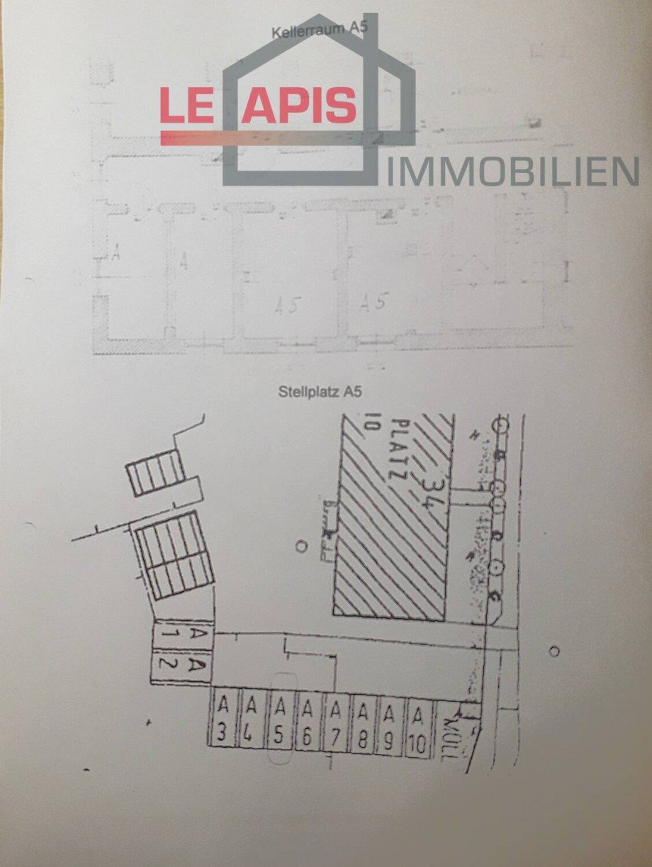 Stellplatzplan Etagenwohnung B�hlen