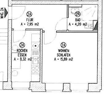 Grundriss Erdgeschosswohnung Leipzig / Leipzig Sdvorstadt