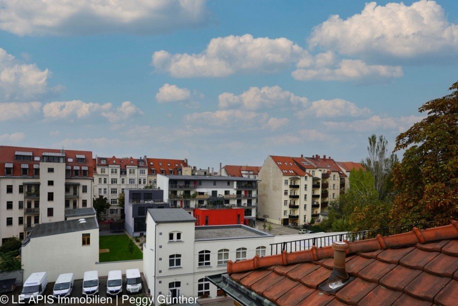 Ausblick Dachgeschosswohnung Leipzig