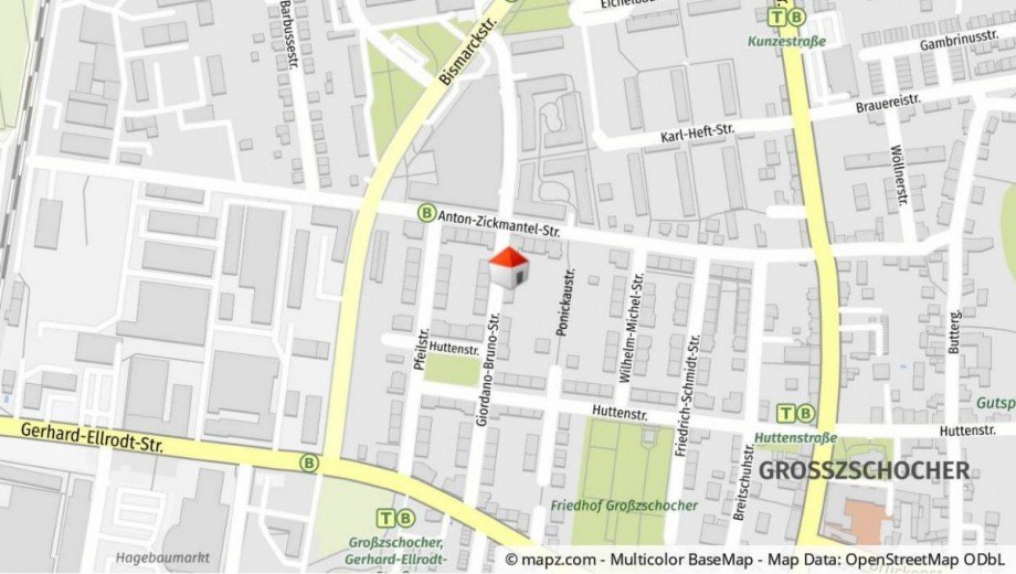 Lageplan Dachgeschosswohnung Leipzig / Gro�zschocher