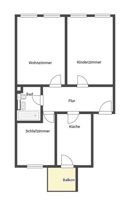 Plostrasse_Grundriss_unbemasst Etagenwohnung Leipzig