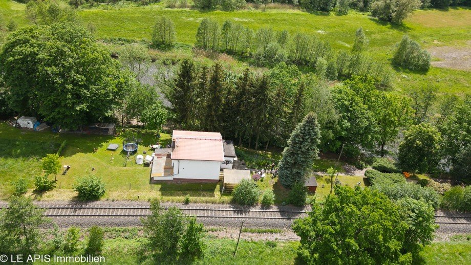 Grundst�cks-Ansicht Einfamilienhaus Ro�wein / Gleisberg