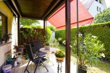 Gartenbereich / Terrasse +++PFIFFIGE 4-RWG  MAISONETTE MIT GARTEN IN ATTRAKTIVER LAGE VON LEIPZIG-PROBSTHEIDA+++