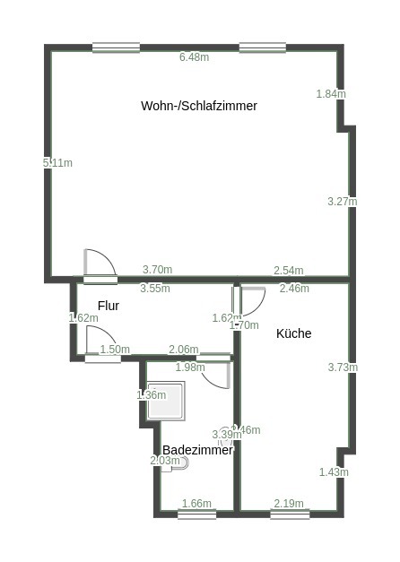 4. Etage bemasst Dachgeschosswohnung Leipzig