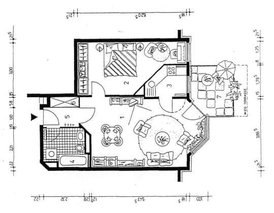 Grundriss Etagenwohnung Leipzig / Heiterblick