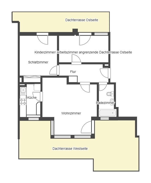 3. Etage unbemasst Etagenwohnung Taucha