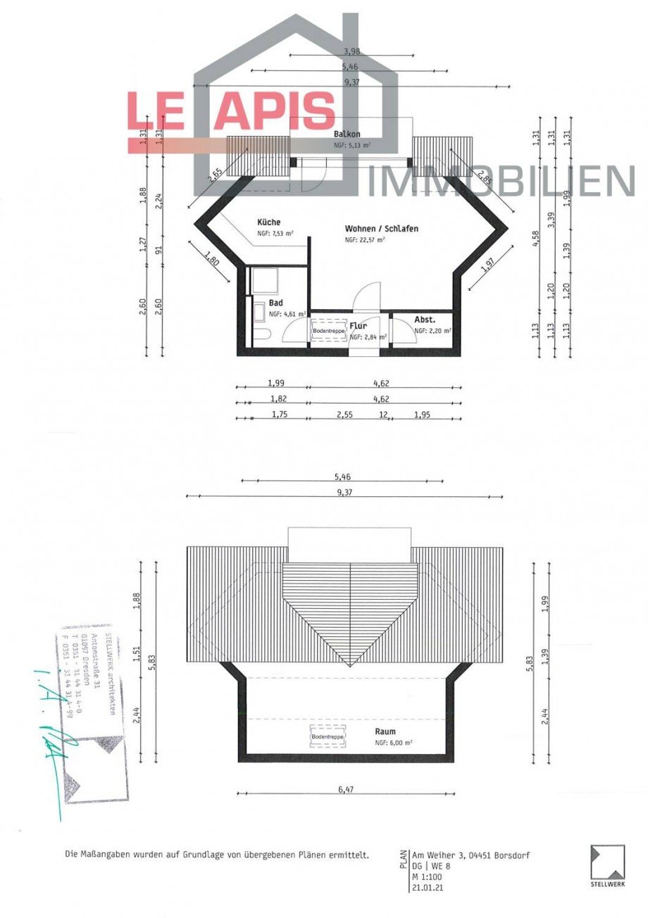 GR bem u. WFB_Seite_2 Dachgeschosswohnung Borsdorf