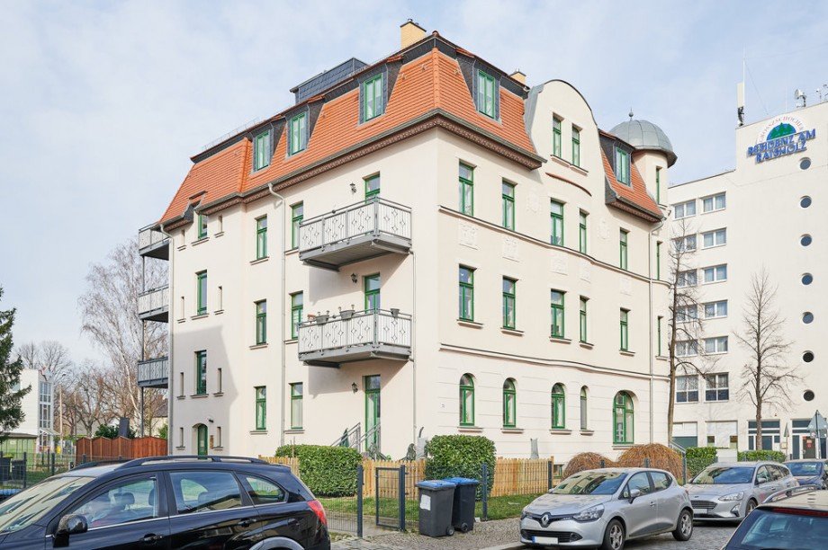 Hausansicht Etagenwohnung Leipzig / Grozschocher