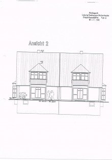 Gartenansicht +++DOPPELHAUSHLFTE VOLLUNTERKELLERT  IN IDYLLISCHER LAGE M. GARTEN U.GARAGE  IN SEEHAUSEN HOHENHEIDA+++