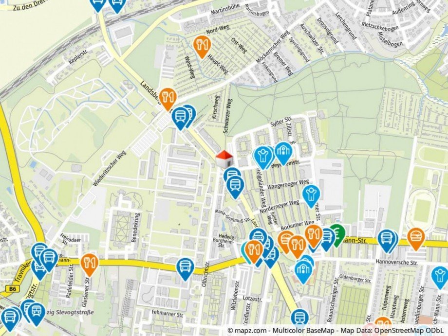 Geolyzer Kartenausschnitt Etagenwohnung Leipzig