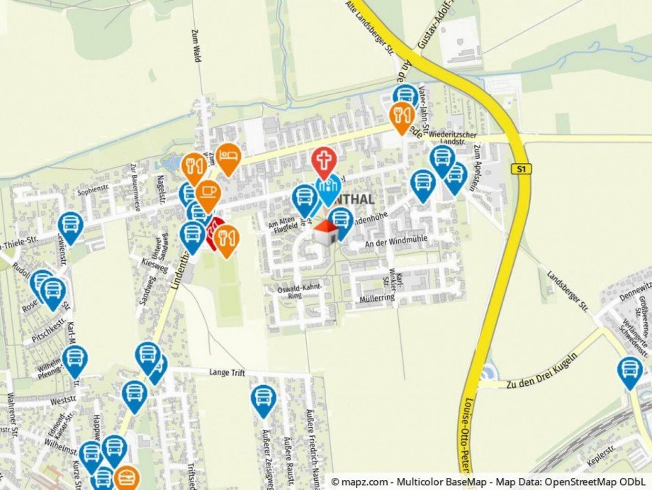 Geolyzer Kartenausschnitt Etagenwohnung Leipzig