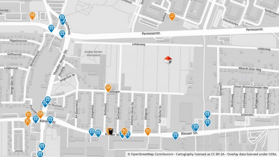 Lageplan Etagenwohnung Leipzig / Paunsdorf