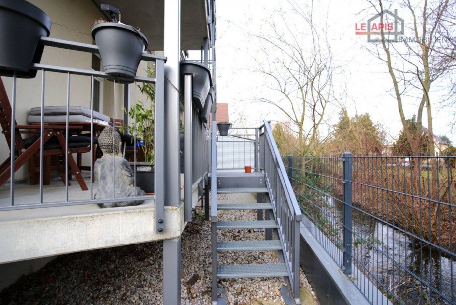 Zugang v. Terrasse zum Balkon K�che Erdgeschosswohnung Leipzig