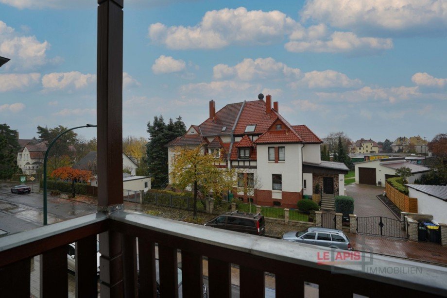 Balkonausblick Etagenwohnung Markkleeberg