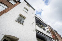 rckseitige Ansicht +++4-Raum-ETW mit Altbauflair! Balkon + Pellets-Ofen! Top Lage! Nhe Schloss Benrath!+++