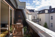 Ausblick Balkon +++RUHIG GELEGENE 2-R-DGWG M. GR. BALKON, AR, PARKETT U. TAGESLICHTBAD IM BELIEBTEN GOHLIS+++