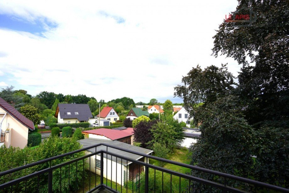 Aussicht Umgebung v. Balkon Etagenwohnung Markkleeberg