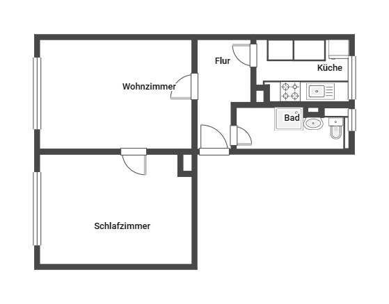 Grundriss Etagenwohnung Leipzig / Eutritzsch