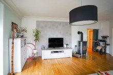 Wohnzimmer VILLA VON CARLOWITZ- EINE 3-RAUM-PERLE MIT BALKON IN LEIPZIG - GROZSCHOCHER