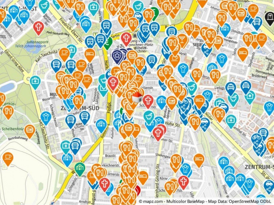 Geolyzer Kartenausschnitt Etagenwohnung Leipzig